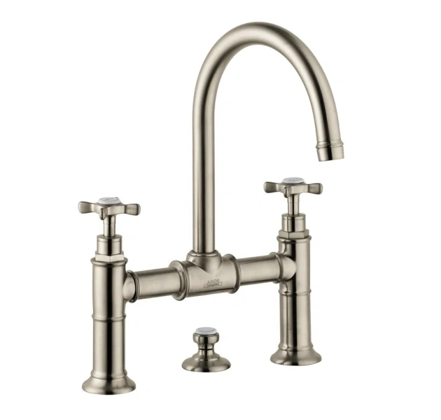 Смеситель для раковины шлифованный никель Axor Montreux 16510820 (детальная фотография)