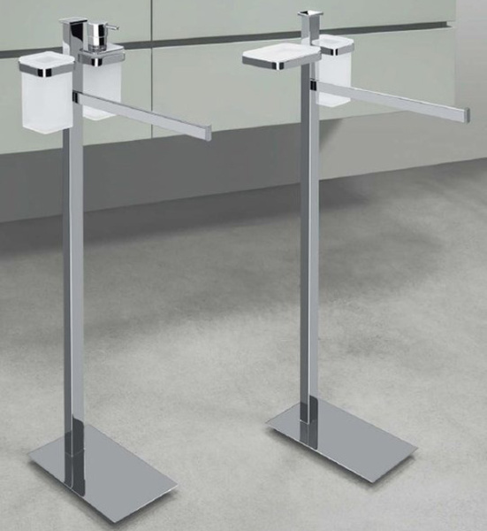 Стойка для ванной Colombo Units хром B9110 (детальная фотография), современные, hi-tech