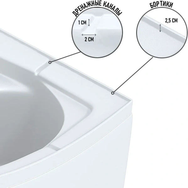 Душевая кабина Niagara Eco 3 120x80 см средний поддон (детальная фотография), со средним поддоном