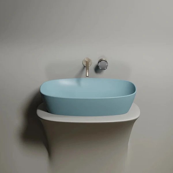 Раковина Ceramica Nova Element 60 см зеленая CN6049MLG (детальная фотография), накладные (на столешницу)