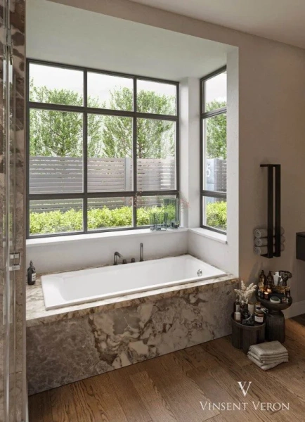 Чугунная ванна Vinsent Veron Devon VDV1757545-AS, 175 x 75 см, с антискользящим покрытием, цвет белый (детальная фотография), без гидромассажа