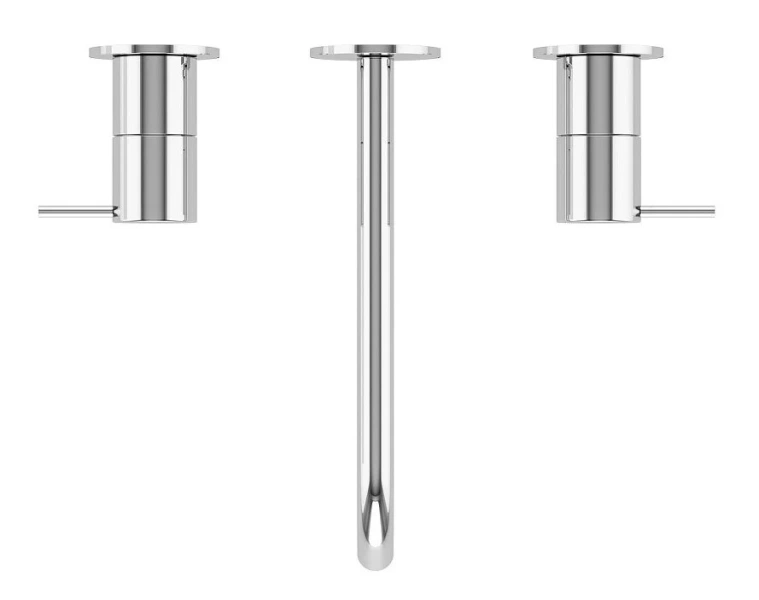 Смеситель для раковины Cezares Leaf хром LEAF-BLI3L-L-01-W0 (детальная фотография), скрытого монтажа, встраиваемые в стену