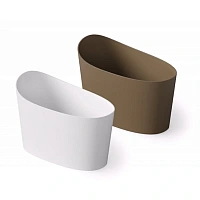 Ванна DEA Design Single DD8700 1300 18, 130 х 70 см, искусственный камень, цвет белый матовый