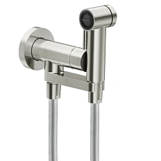 Гигиенический душ со смесителем Nobili inox брашированный
