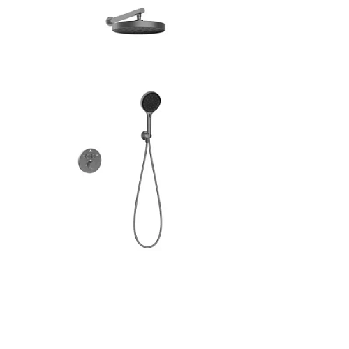 Душевой комплект Vincea Inspire вороненая сталь - фото 3