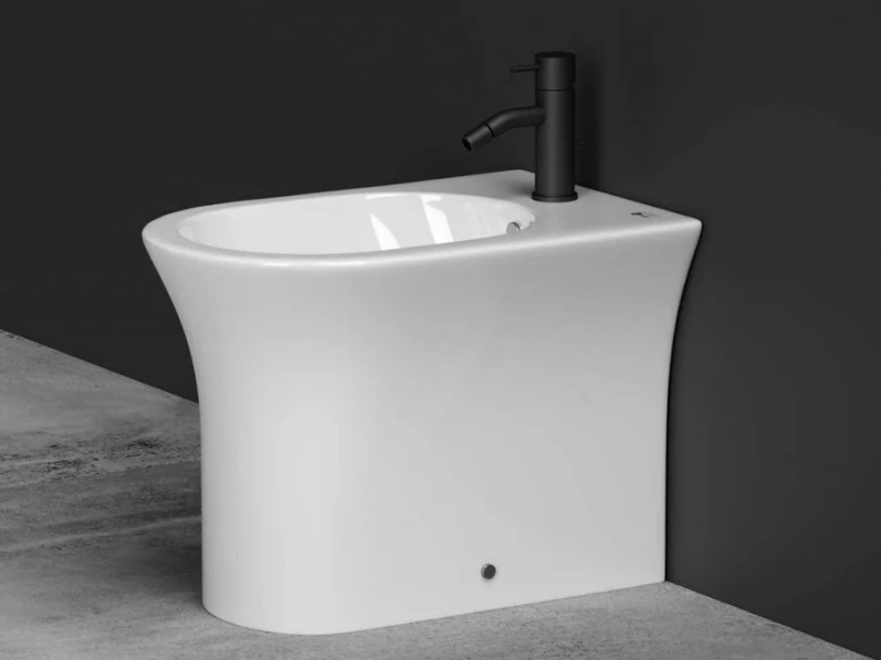 Биде напольное Ceramica Nova Star белое CN1906 (детальная фотография), белые