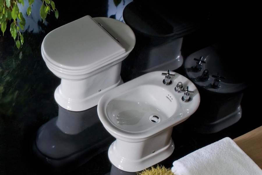 Унитаз , выпуск в пол Hatria Dolcevita YXXN01 (детальная фотография), без бачка