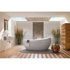 Ванна квариловая Villeroy & Boch Aveo 190х95 см белая со сливом-переливом