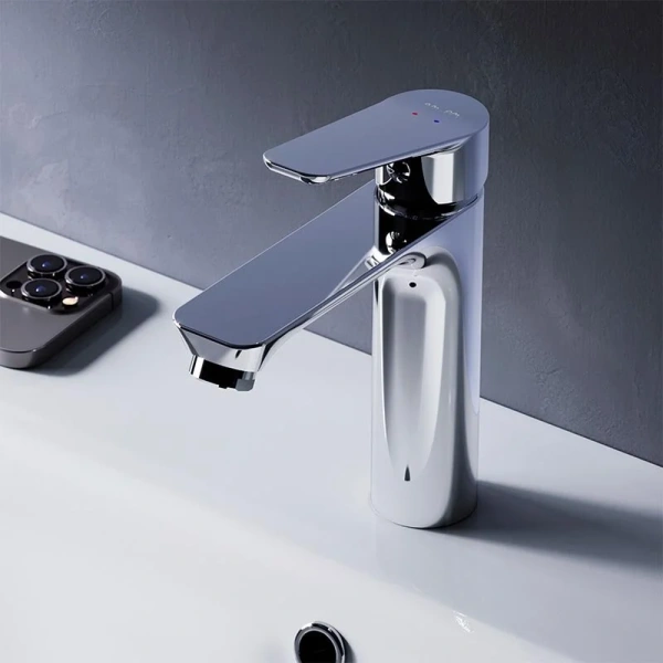 Смеситель для раковины Am.Pm Crave хром F9C02100 (детальная фотография), современные, hi-tech