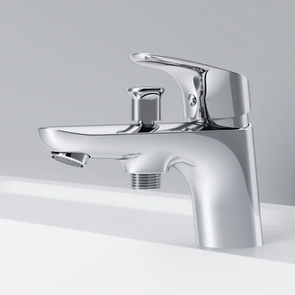 Смеситель для ванны AM.PM Like для установки на борт ванны хром F8010232 (детальная фотография), на борт ванны