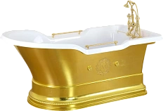 Ванна из искусственного камня Migliore Impero Podium 180х87 см золото