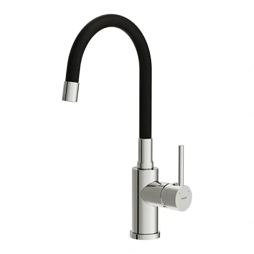 Смеситель для кухни Cersanit Melar хром/черный - фото 1
