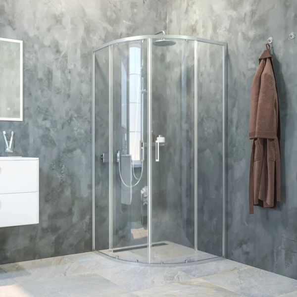 Душевой уголок IDDIS Zodiac 90х90 см глянцевый алюминиевый профиль ZOD6CR9i23 (детальная фотография), современные, hi-tech