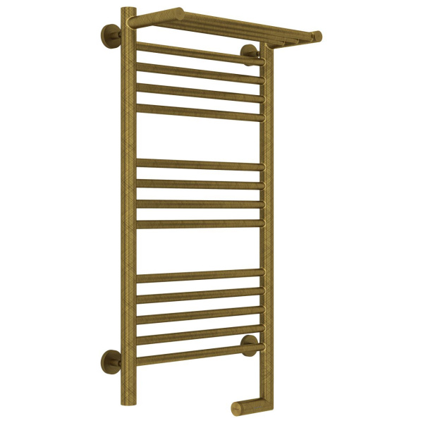 Полотенцесушитель электрический правый, с полкой цвет состаренная бронза Сунержа Богема 2.0 800х400 05-5207-8040 (детальная фотография)