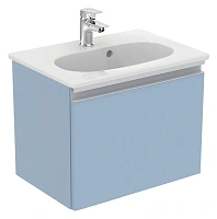 Тумба под раковину подвесная Ideal Standard Tesi 50 см серо-голубая матовая