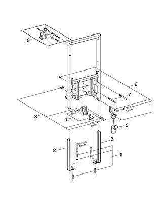 Инсталляция для биде Grohe Rapid SL 38545000 (детальная фотография), для биде