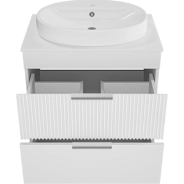 Тумба под раковину напольная Brevita Enfida 70 см белая ENF-06070-0142Я (детальная фотография), напольная, пристенная