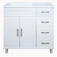 Тумба под раковину напольная Misty Купер 90 см белая
