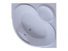 Ванна акриловая Акватек Эпсилон 150x150 см с фронтальным экраном и вклеенным каркасом