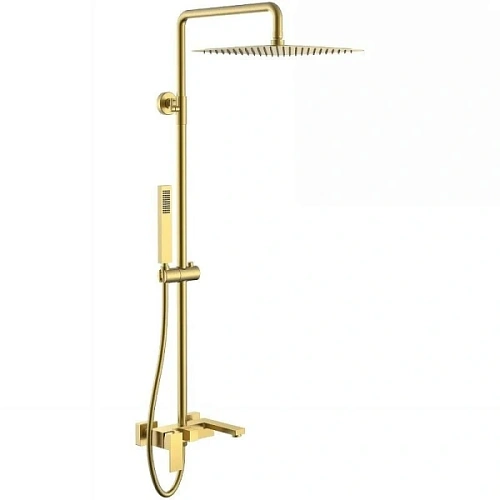 Душевая стойка Boheme Qubic matt gold - фото 5