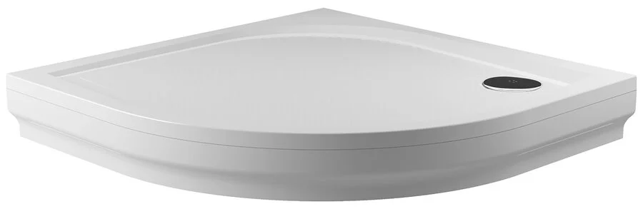 Душевой поддон из литьевого мрамора белый с сифоном R55 Riho Kolping DB18 100x100 см (детальная фотография), низкие до 15 см
