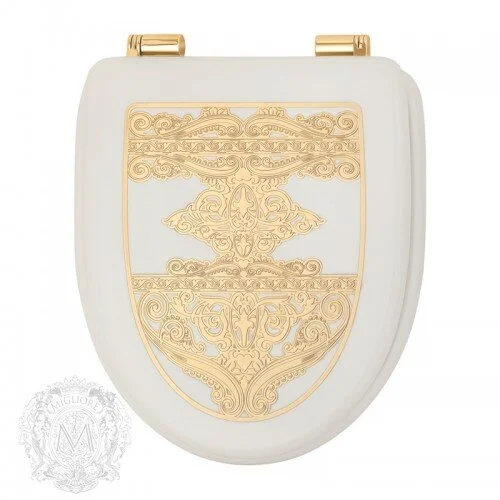 Крышка-сидение с микролифтом Migliore Milady фурнитура золото 24334 (детальная фотография)