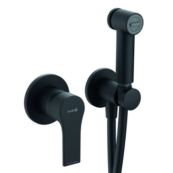 Гигиенический душ со смесителем Kludi Zenta SL черный 489983965 (детальная фотография)