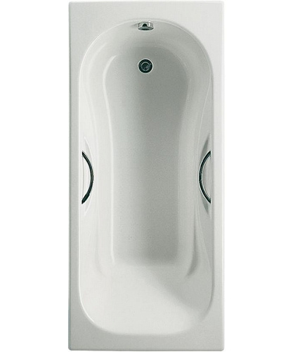 Ванна чугунная Roca Malibu 150х75 см с отверстиями под ручки - фото 1