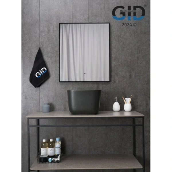 Раковина GID Creativo N9301bg 36 см черный графит 53356 (детальная фотография), по запросу