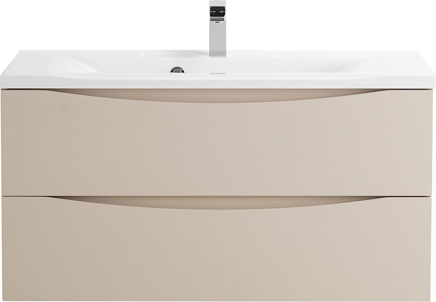 Тумба под раковину подвесная BelBagno Marino 80 см бежевая матовая MARINO-800-2C-SO-CO-P (детальная фотография)