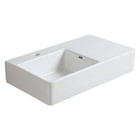 Раковина левая, цвет белый, Simas Lavabi d’arredo Quasar QU75S BI