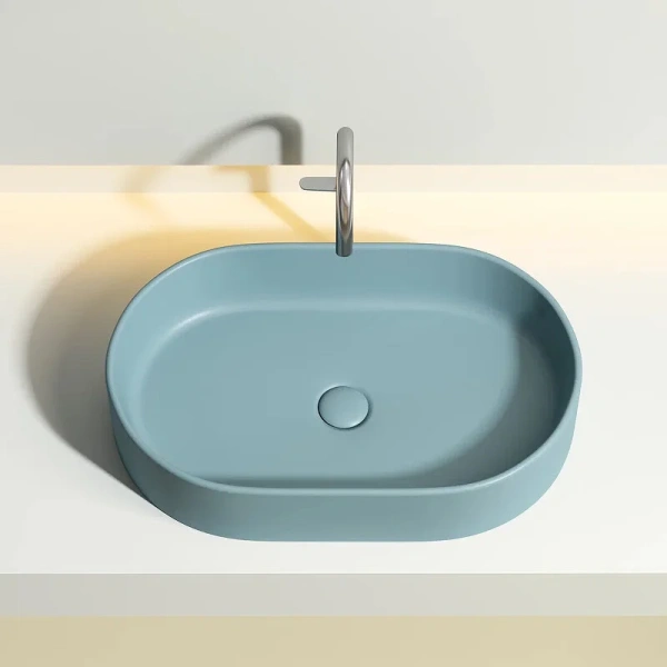 Раковина Ceramicanova Element 60 см зеленая CN6048MLG (детальная фотография), одинарные