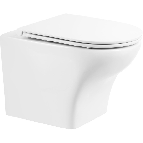 Унитаз подвесной BelBagno Kraft с горизонтальным выпуском BB064CHR (детальная фотография)