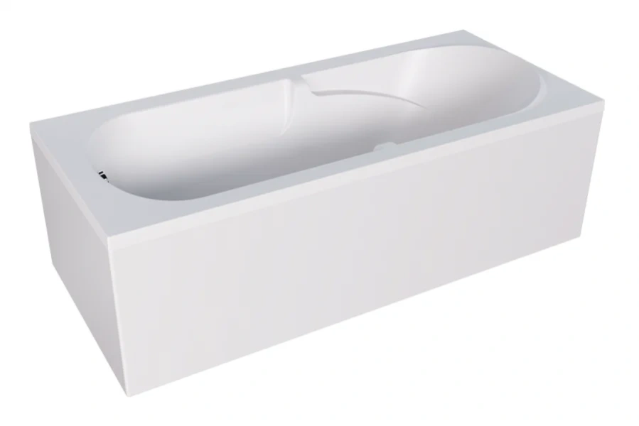 Ванна акриловая Poseidon Danaya 01дан1880 180 x 80 см, белая (детальная фотография), современныe, hi-tech
