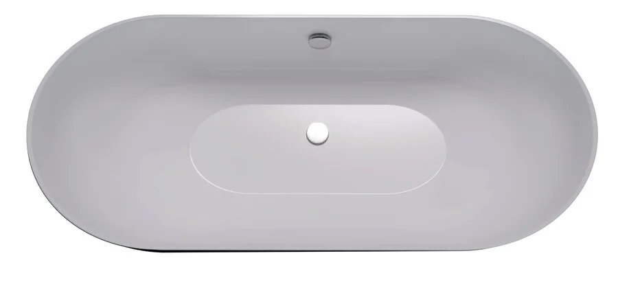 Ванна акриловая Grossman 170x80 см черная GR-2501MB (детальная фотография), овальные