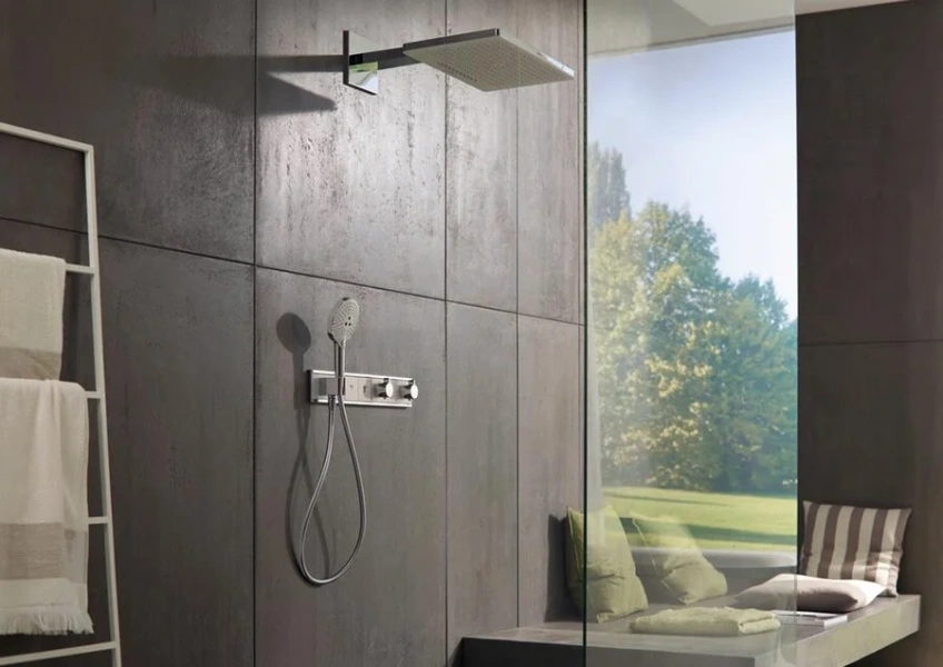 Верхний душ Hansgrohe Rainmaker Select белый/хром 24007400 (детальная фотография), в наличии