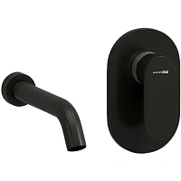 Смеситель для раковины WasserKRAFT Wiese черный Soft-touch