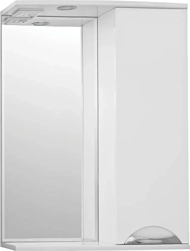Зеркальный шкаф с подсветкой Style Line Жасмин 60 см белый - фото 3