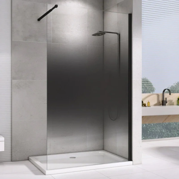 Душевая перегородка Abber Immer Offen 100 см стекло прозрачное AG69103BS (детальная фотография)