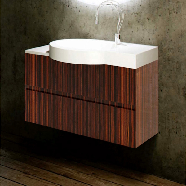 Тумба без раковины, La Beaute ALLIER, макассар 100см BA3 (детальная фотография)