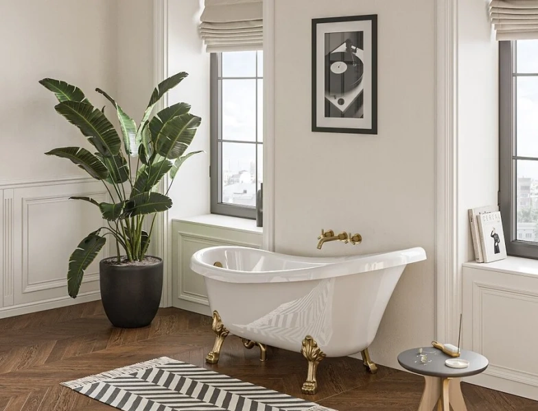 Ванна из искусственного камня Belux Ладья ВЛА 1700, 4810924220271, 170 x 80 см, белый (детальная фотография), 170 см