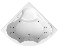 Ванна гидромассажная акриловая Vannesa Massage Сандра, 149 х 149 см, система актив хром