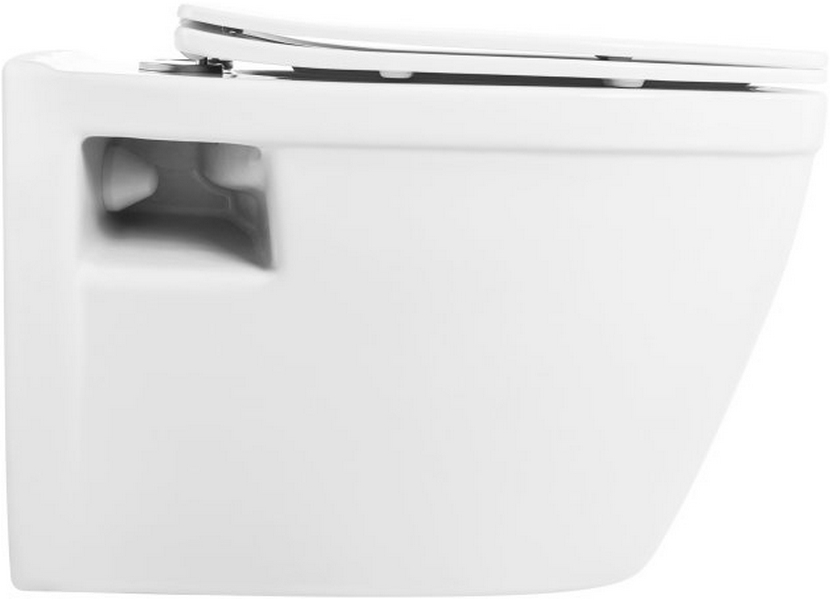 Унитаз подвесной BelBagno Loto безободковый BB070CHR (детальная фотография), подвесные, встраиваемые