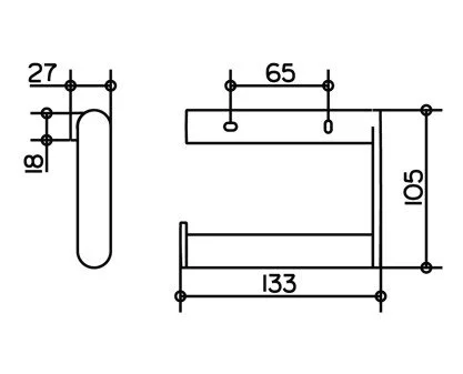 Бумагодержатель, хром, Keuco Plan 14962 010000 (детальная фотография), в наличии