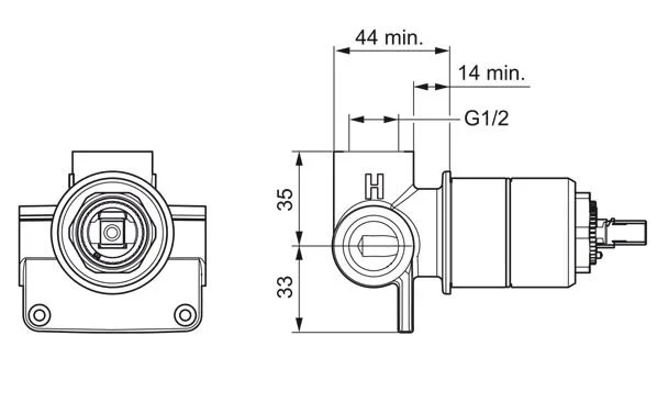 Гигиенический душ со смесителем Oras Polara с внутренней частью 1488 (детальная фотография), полный комплект со смесителем
