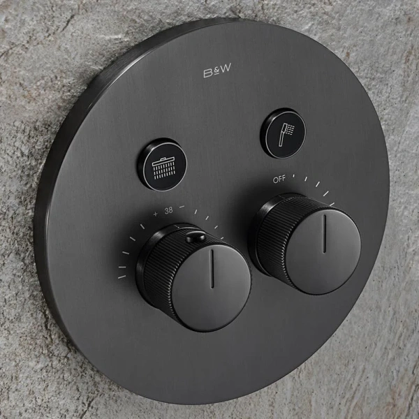 Душевой комплект Black&White Universe оружейная сталь 7566GM (детальная фотография), другие