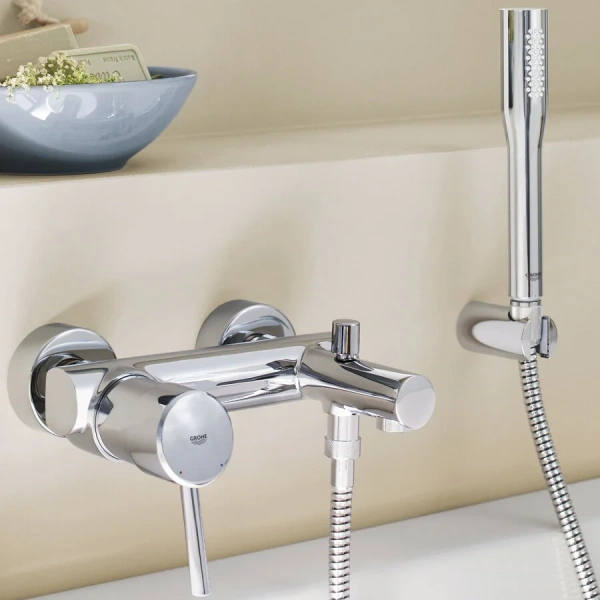 Смеситель для ванны Grohe Concetto 32212001 (детальная фотография), современные, hi-tech
