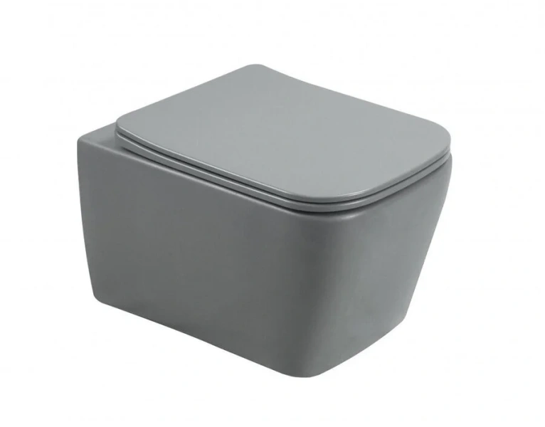 Унитаз подвесной SantiLine серый SL-5007MG (детальная фотография)