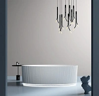 Акриловая ванна Abber 180х85 см овальная