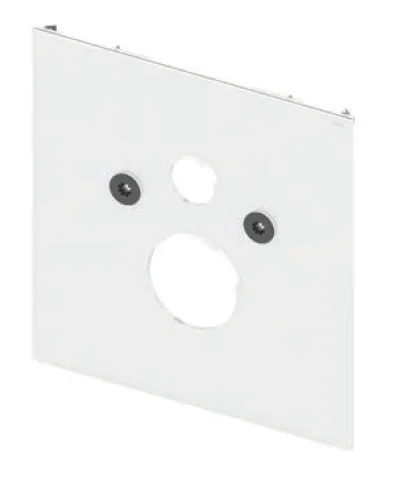 Нижняя стеклянная панель для установки стандартного унитаза, цвет белый, Tece TECElux 9650100 (детальная фотография), для унитаза